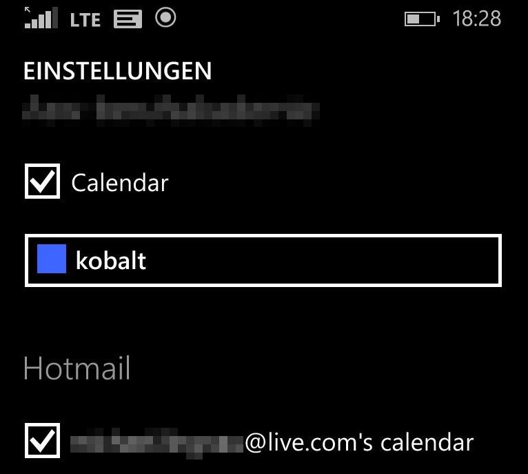 Screenshot 7 für die Einrichtung Sked Kalender Web-App auf Windows Phone